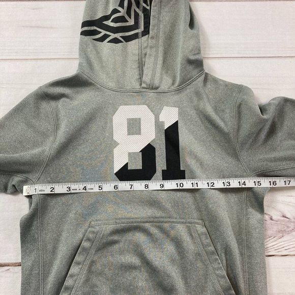 Nike Boys Grey Therma Fit 81 Hoodie Pullover Sweatshirt Size Small - Picture 7 of 8